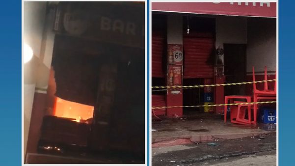 Incêndio destroi bar em Cachoeiro de Itapemirim