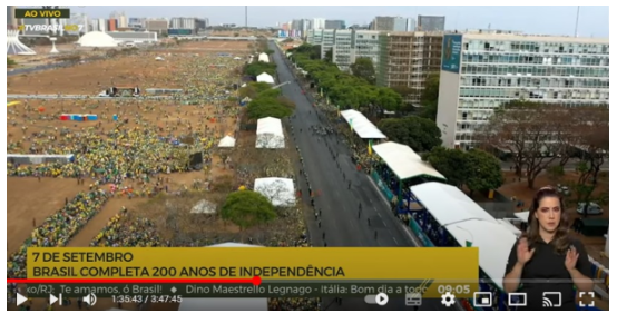 Passando a Limpo: Post usa imagens de ângulos diferentes para depreciar ato pró-Bolsonaro de 7 de setembro