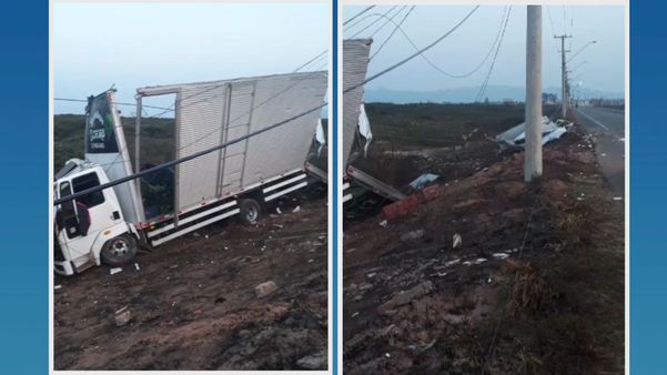 Motorista sofreu ferimentos leves após acidente 