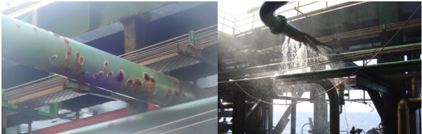 Corrosão tubulações da FPSO Cidade de Vitória