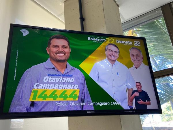 Horário eleitoral de candidatos a deputado estadual do PTB no Espírito Santo destacam as imagens de Bolsonaro e Manato