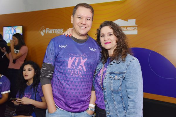 Márcio Chagas, diretor de Mercado da Rede Gazeta, e esposa Marusa Sarcinelli