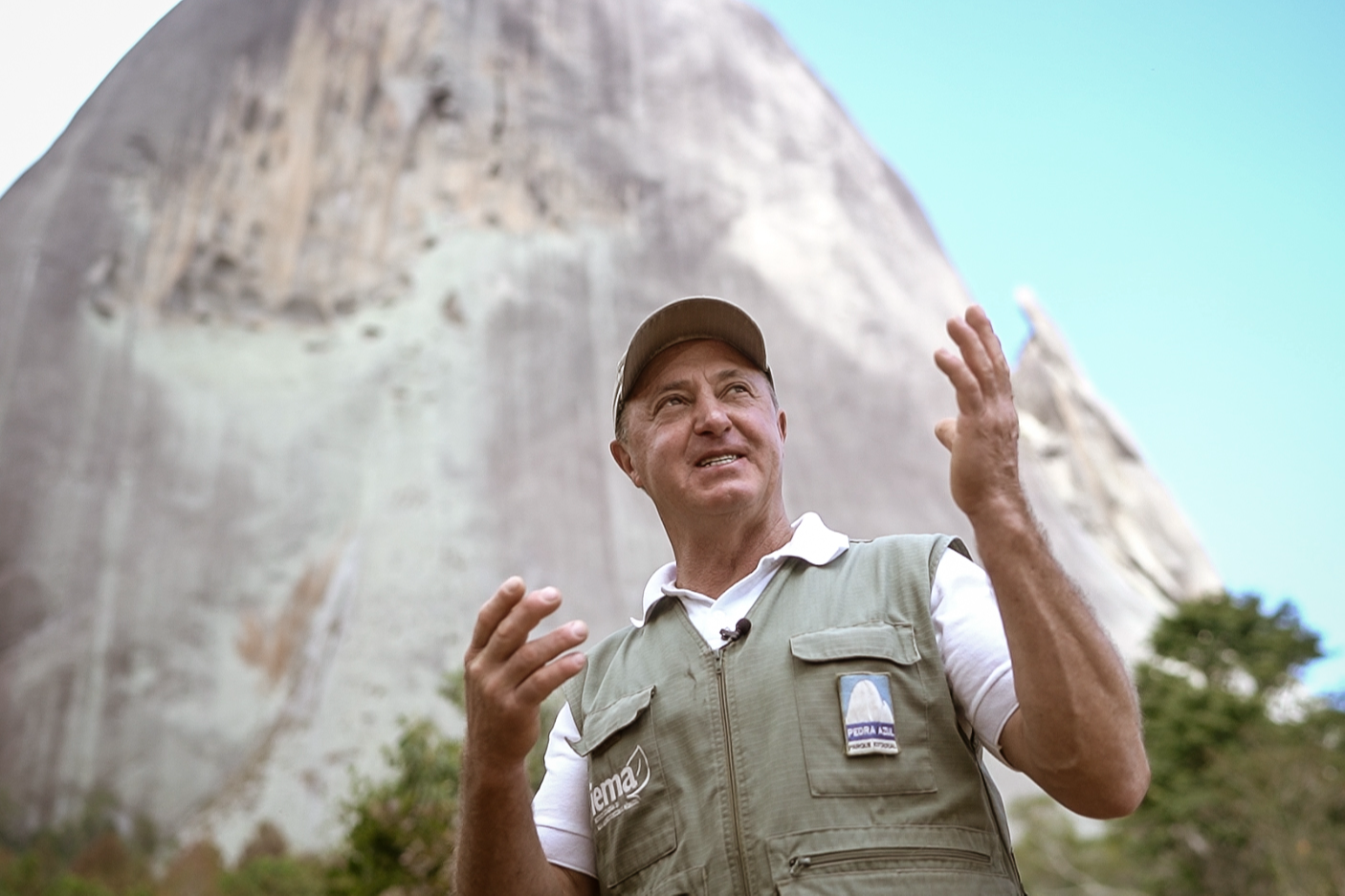 José Bellon, o Guarda Belo, monitor ambiental do Parque Estadual da Pedra Azul, em Domingos Martins