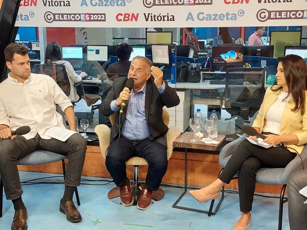 Carlos Manato, candidato ao governo do Espírito Santo, é entrevistado na Sabatina de A Gazeta/CBN