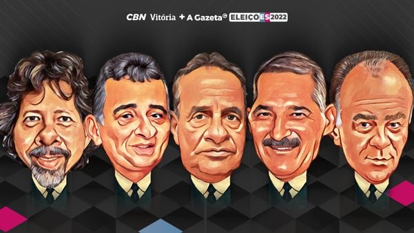 Cinco candidatos ao governo do ES participam do debate A Gazeta/ CBN
