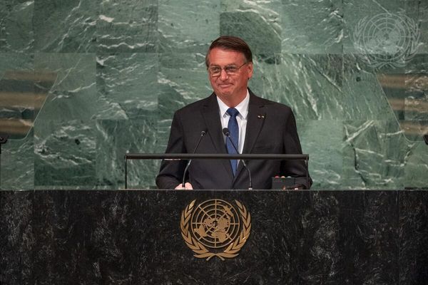 Presidente Jair Bolsonaro discursa na 77ª Assembleia-Geral da ONU, em Nova York