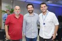 Leonel Ximenes (Rede Gazeta, Nelson Chieppe Saldanha (Cepemar) e Abdo Filho (Rede Gazeta)