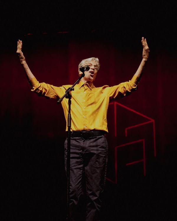 Caetano Veloso em show da turnê 