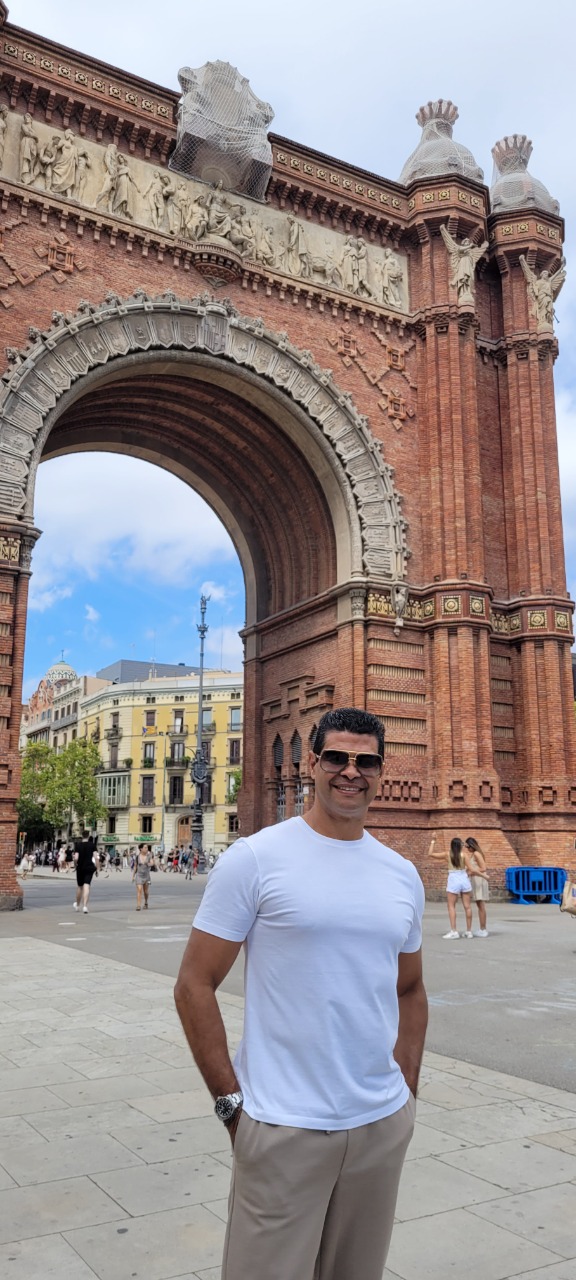 Dorion Soares no Arco do Triunfo - Barcelona