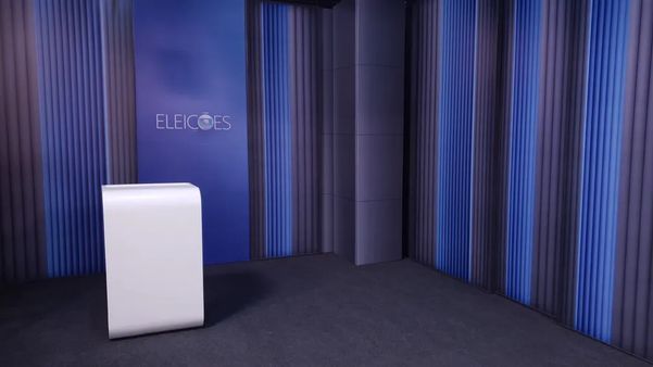 Estúdio da TV Gazeta para debate das Eleições 2022