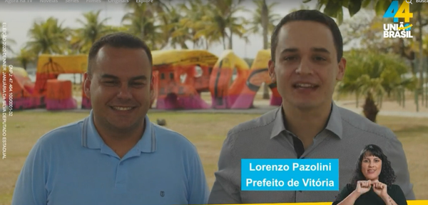 Denninho e Lorenzo Pazolini no horário eleitoral