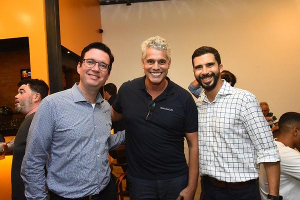Michel Castro, Márcio Machado e Rodolfo Feliz