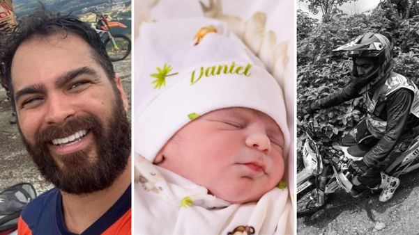 Daniel morreu durante uma prova de rali em janeiro deste ano e não teve a chance de saber que a esposa estava grávida do quarto filho