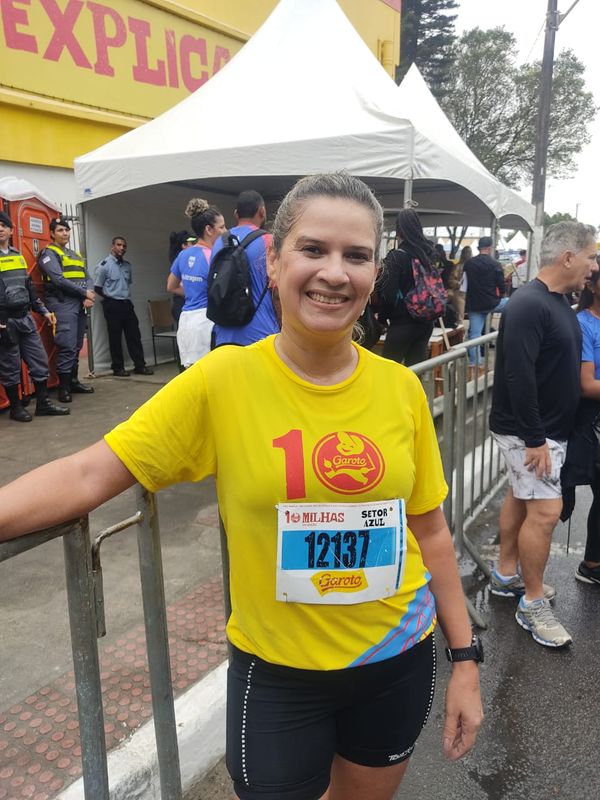 Sandra Rangel afirmou que a corrida é importante para aumentar o espirito de coletividade que foi afetado pelo isolamento socialRangel tem 41 an