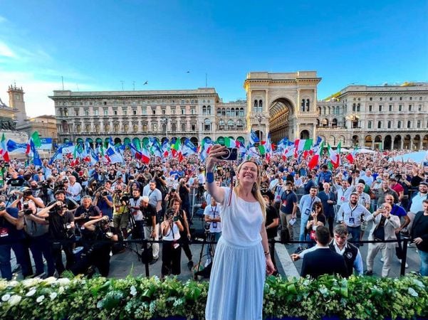 Giorgia Meloni, líder da direita radical na Itália