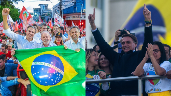 Luiz Inácio Lula da Silva e Jair Bolsonaro