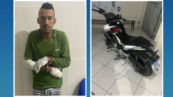 Homem tenta roubar moto, é perseguido a polícia e sofre acidente em Sooretama