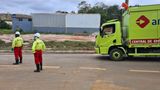 Acidente entre caminhão-tanque e carreta interdita estrada em Cachoeiro(Divulgação \ PM)