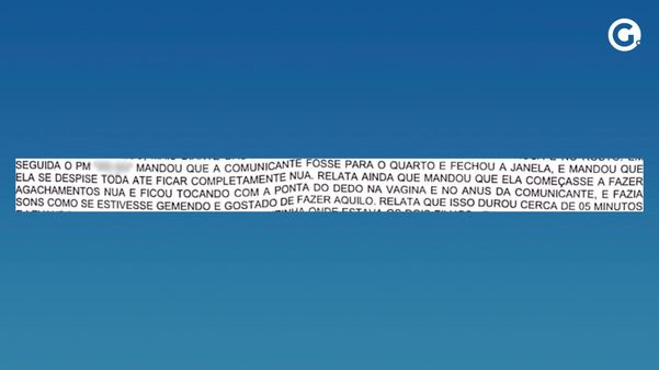 Vítima relata abordagem abusiva em boletim de ocorrência