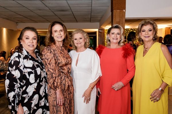 Yedda Tavares, Rita da Luz, Solange Herkenhoff, Gracinha Nader e Valéria Nemer