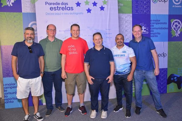 Bruno Araújo (Rede Gazeta), Edson Barbosa (EDP), Márcio Chagas (Rede Gazeta), Fernanda Saliba (EDP), Marcelo Siqueira (CDC) e ADILSON LORIATO HERZOG (EDP)