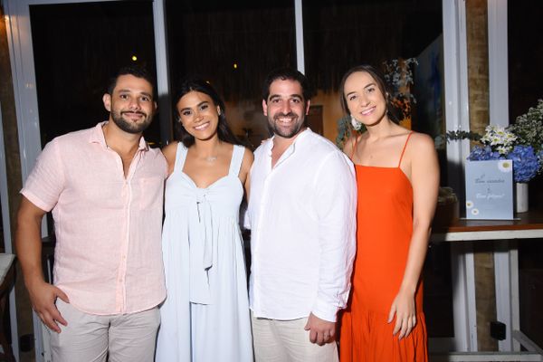 Angelo Antero, Tamara Raizer,  Artur Novaes e Leticia Novaes