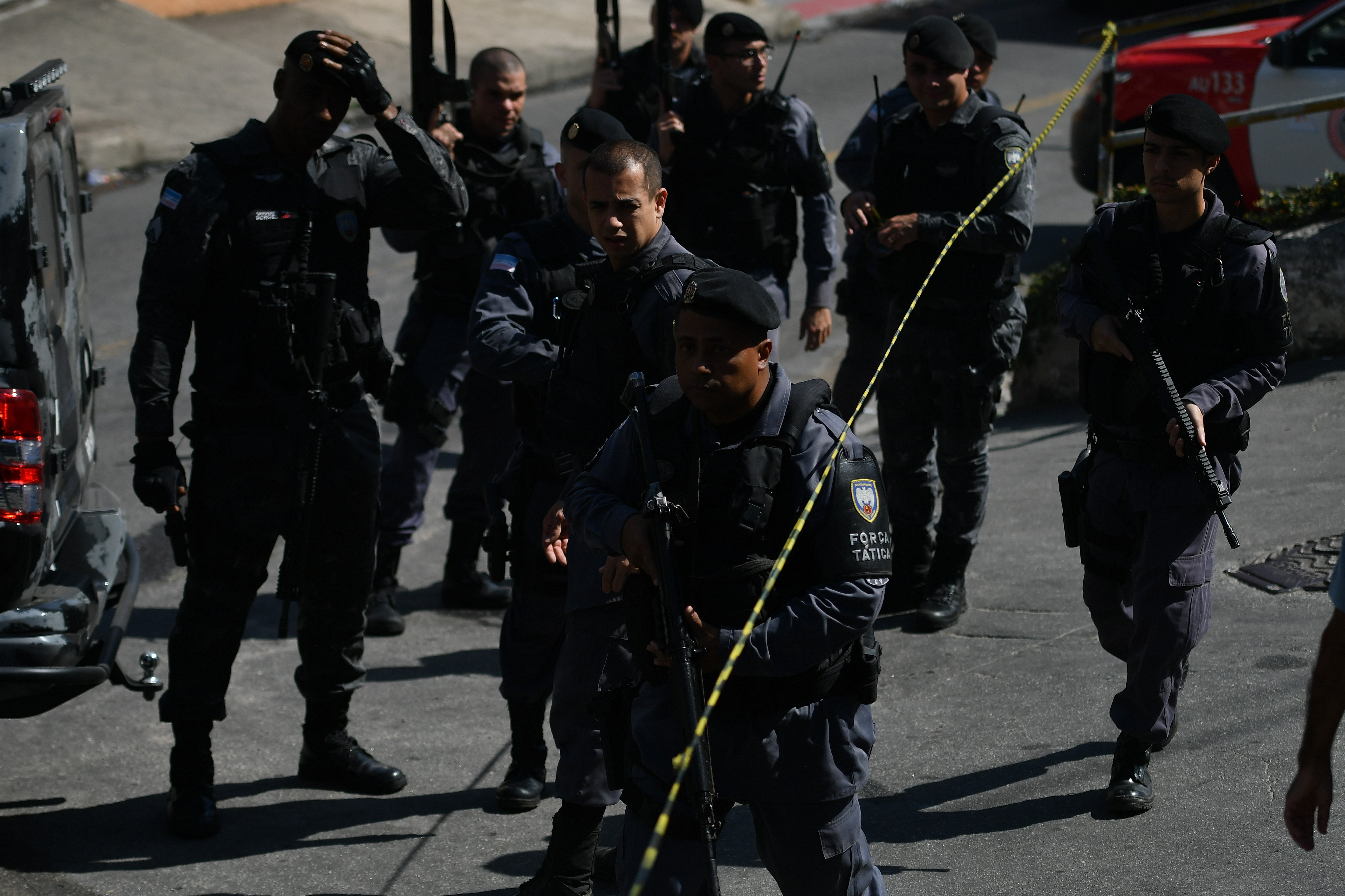 Ação da polícia no bairro Consolação. Foto: Fernando Madeira