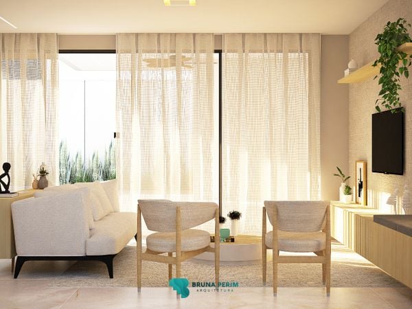 Na casal, usar móveis que caibam no espaço e armários projetados por Projeto de Bruna Perim