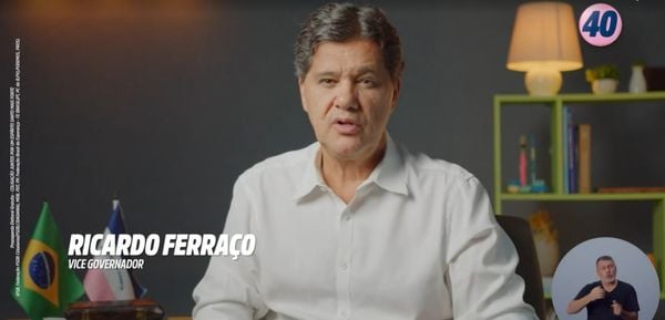 Ricardo Ferraço, vice na chapa de Renato Casagrande, no horário eleitoral