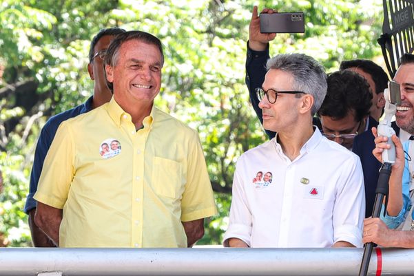 Jair Bolsonaro e Romeu Zema