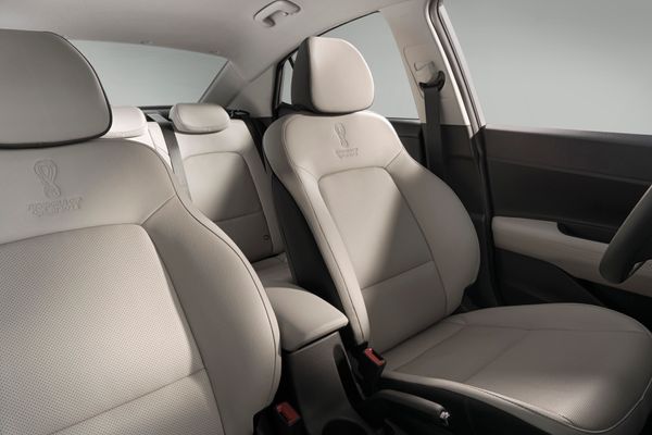 Bancos em couro terão duas opções de cores e detalhes alusivos à Copa por Hyundai/Divulgação