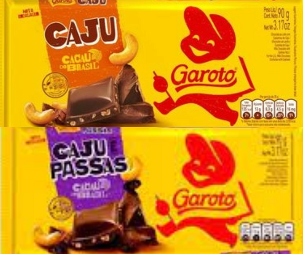 Chocolates da Garoto que precisam ser recolhidas. Crédito: Divulgação