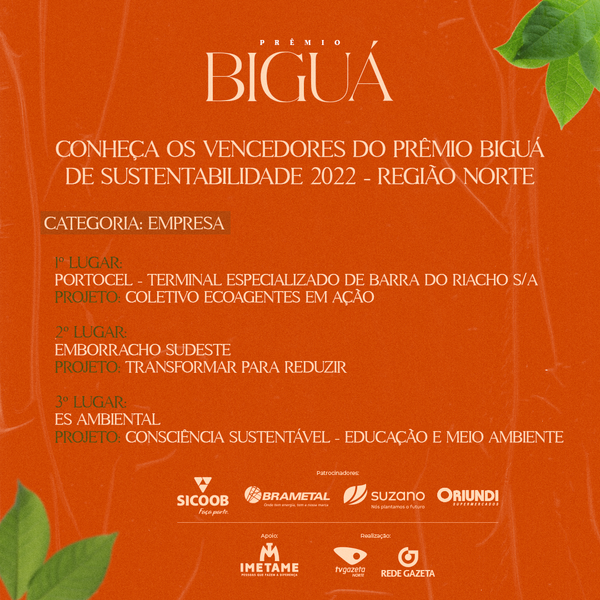 Vencedores da categoria Empresa