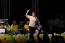 Às vésperas do segundo turno, ex-ministra e senado eleita do DF, Damares Alves discursa em evento "Mulheres com Bolsonaro", em Vitória(Vitor Jubini/AG)