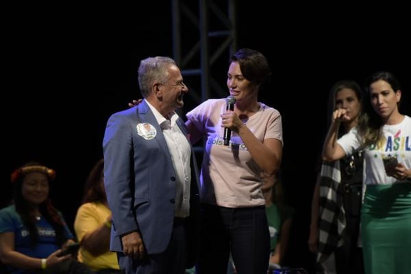 Mulheres com Bolsonaro: primeira-dama Michelle Bolsonaro, se reuniu com líderes políticos e religiosos em Vitória por Vitor Jubini/AG