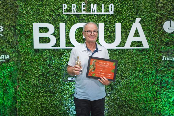 Nesta categoria sociedade civil, ganhou o projeto “Sustentabilidade na Pratica”, de Nilton Broseghini, de 68 anos