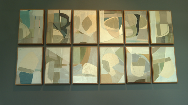 Os quadros são do artista plástico cachoeirense Moacyr Travaglia por Carlos Barros