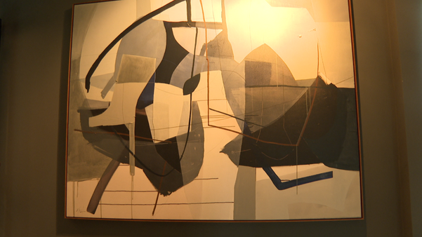 Os quadros são do artista plástico cachoeirense Moacyr Travaglia por Carlos Barros