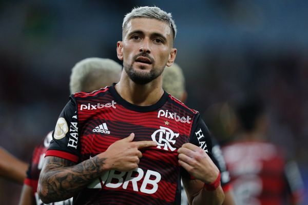 Arrascaeta marcou o terceiro gol do Flamengo no jogo