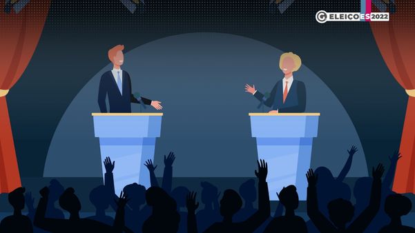 Candidatos durante debate: diferentes estratégias para conquistar o eleitor