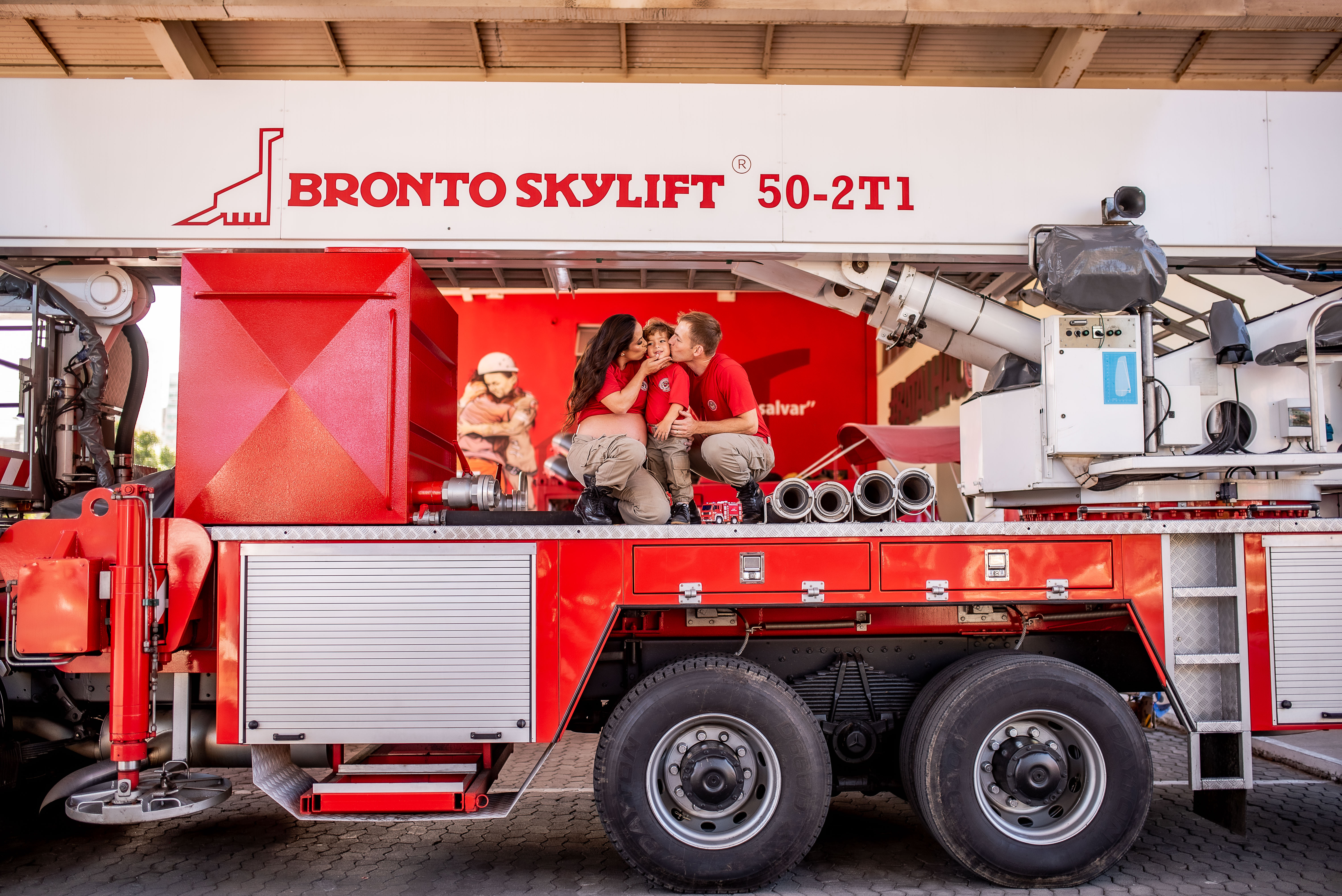 Quartel do Corpo de Bombeiros, na Enseada do Suá, em Vitória, virou cenário de uma sessão de fotos