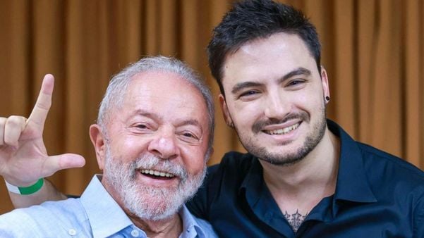 O ex-presidente Lula e o influencer Felipe Neto