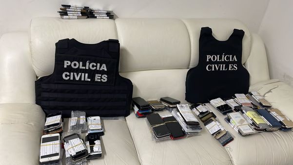 Polícia recupera mais de 300 celulares roubados durante operação na Grande Vitória por Polícia Civil / Divulgação