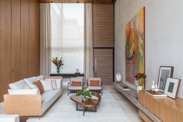 Projeto de decoração do escritório Macedo e Covolo Arquitetura por Evelyn Muller