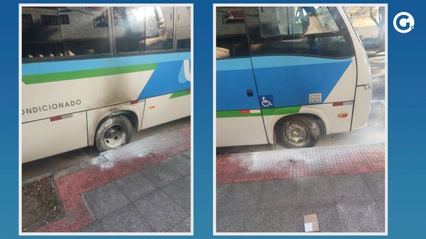 Motociclista incendiou pneus de ônibus em Vitória