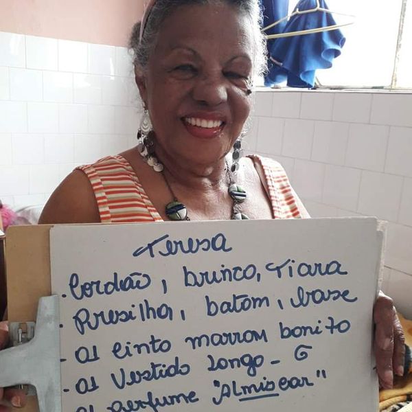 Lista de presentes dos idosos do Lar João 23, em Cachoeiro de Itapemirim por Semear Esperança 