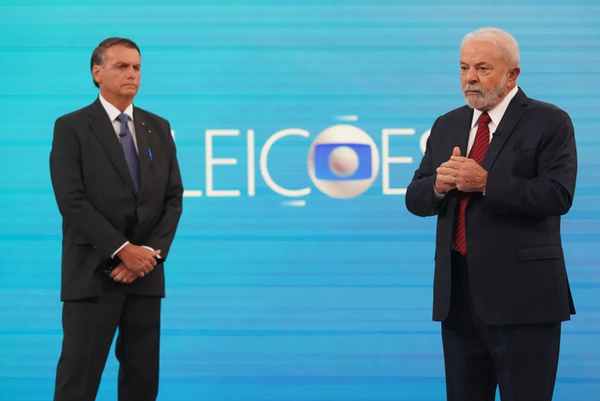Debate entre Bolsonaro e Lula na Globo