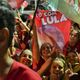 Comemorações dos apoiadores de Lula (PT) no bar Pimenta Carioca.