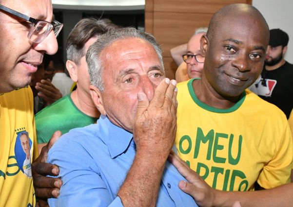 Chegada do candidato Manato (PL), em Bento Ferreira