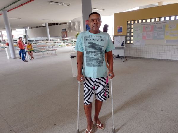 O autônomo Marinaldo Pereira, 54, votou no colégio Estadual, no bairro Shell, em Linhares